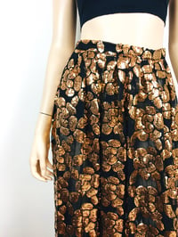 Image 4 of 1980s Gold Metallic Sequin Beaded Skirt