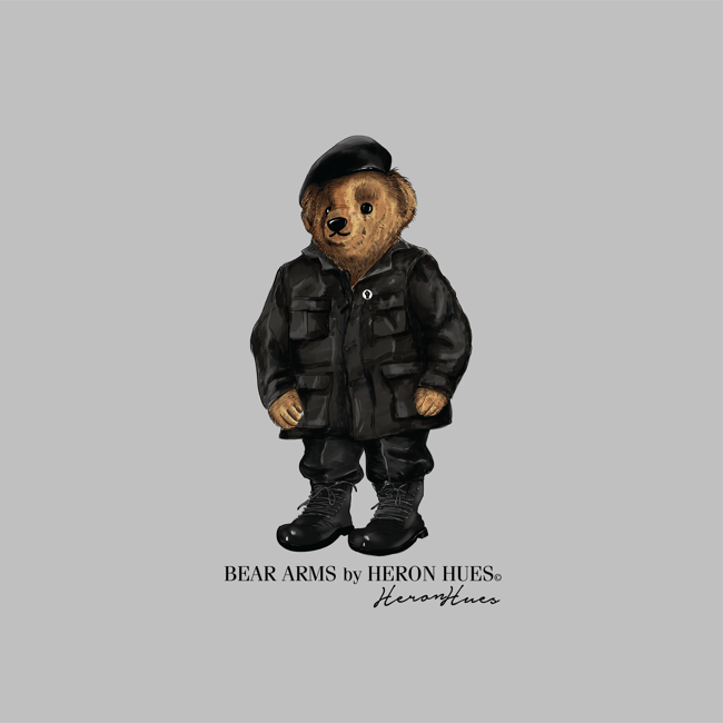 Bear Arms Grey Hoodie