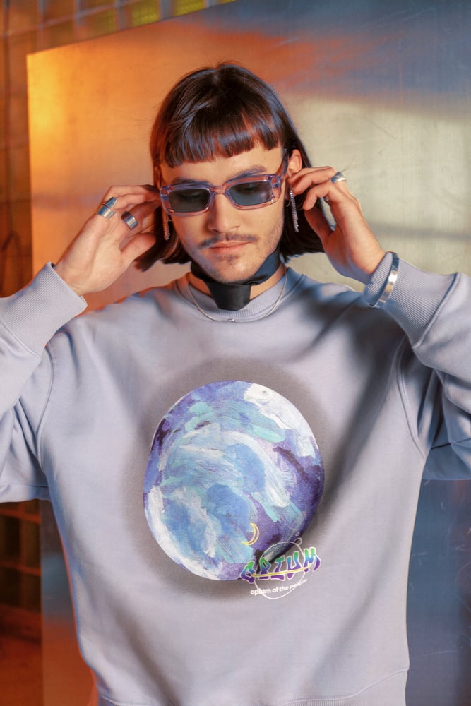 Image of O P I U M X I I SERENE BLUE SWEATSHIRT