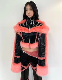 Image 1 of PEACHY SEXY LEATHER JACKET