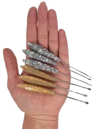 Image 1 of Silver & Gold Crystal Dab Stick
