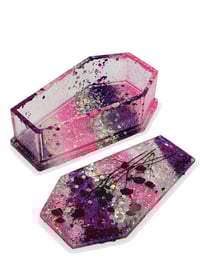 Image 1 of Purple Magick Hands Coffin Case