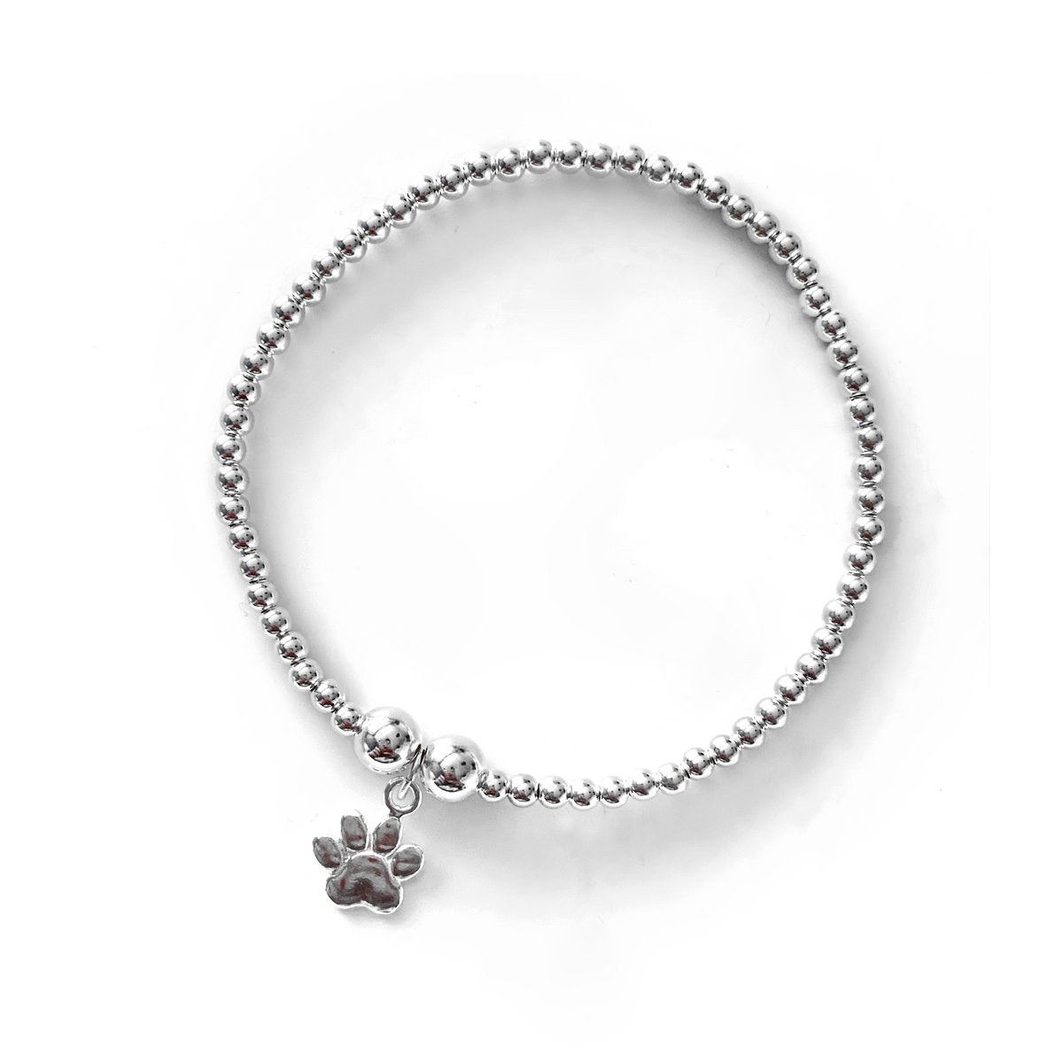 Paw print charm bracelet deals