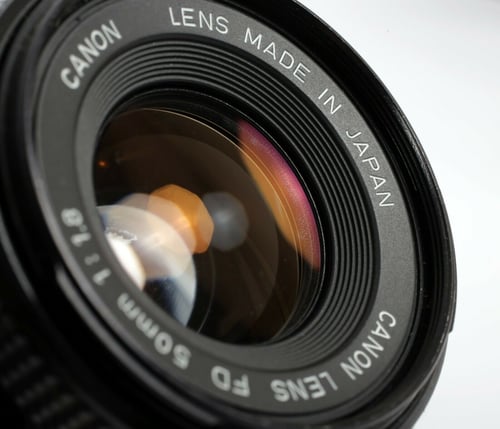 Image of CANON AE-1 Program 35mm SLR Film Camera with FDn 50mm F1.8 Lens (TESTED-GUARANTEED)