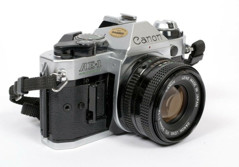CANON AE-1 Program 35mm SLR Film Camera with FDn 50mm F1.8 Lens