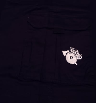 Image of LSP CARGO SHORTS- ALL BLACK WITH BELT