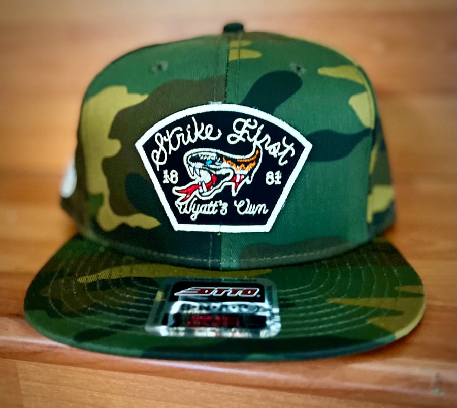 Image of Strike First  (6 panel snapback camo)