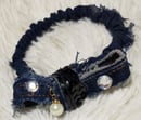Image 1 of Tasty Raw Edge Denim "Rory" Ponytail Scrunch-Me