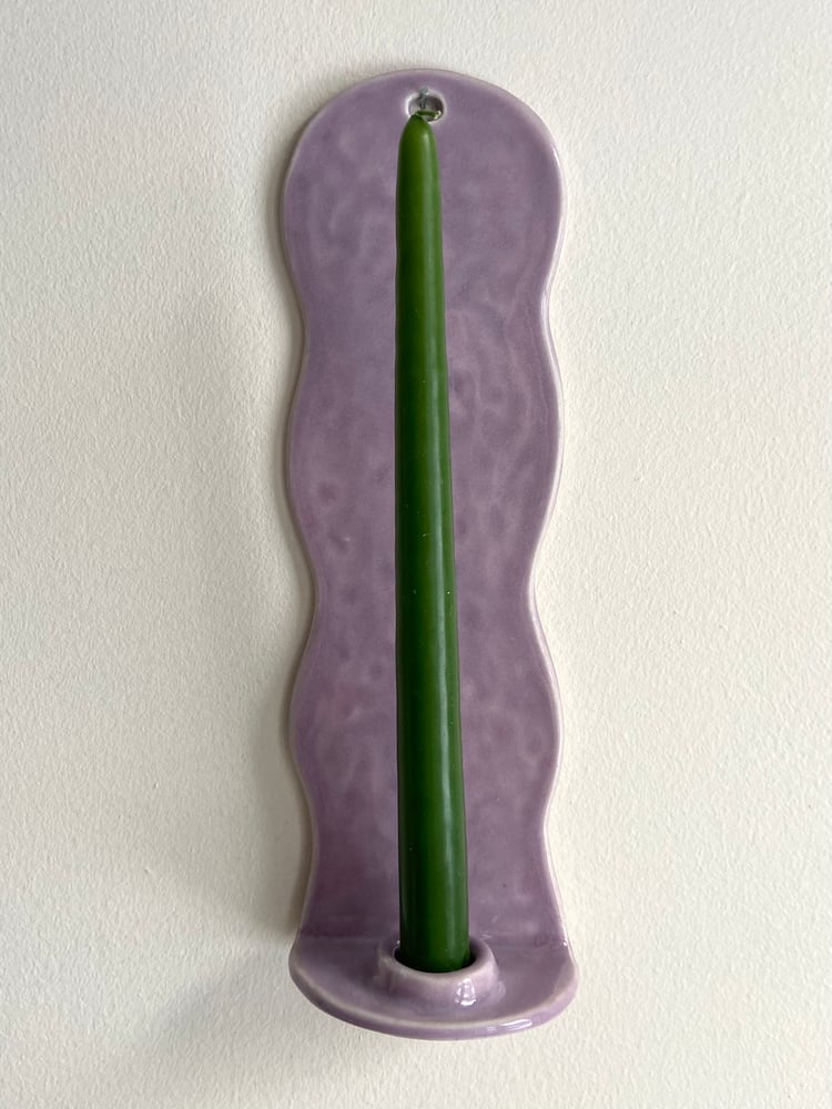 Image of Candle Sconce in Lilac