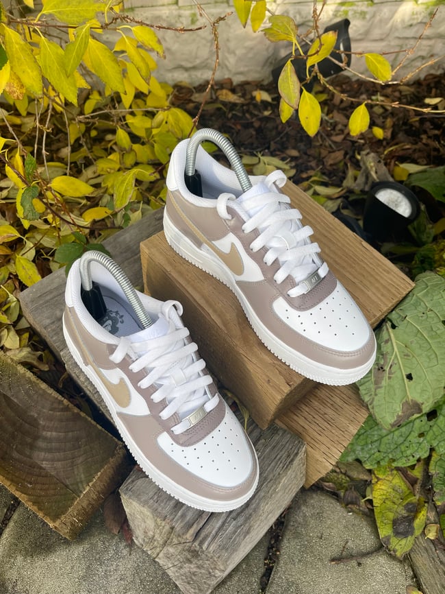 Nike AF1 Caramel Acrylic Kicks