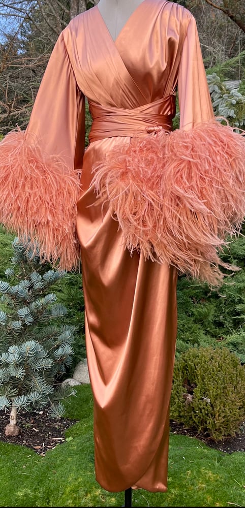 Image of "Apricot Brandy" Selene Dressing Gown 
