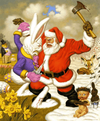 "Clash of the Holidays" Todd Schorr