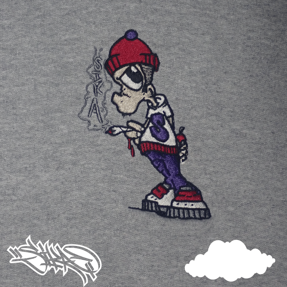 Mr MET X SIKA (smoking SIKA) embroidered hoodies (limited edition)