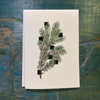 Image 1 of Evergreen & Squares Greeting Card