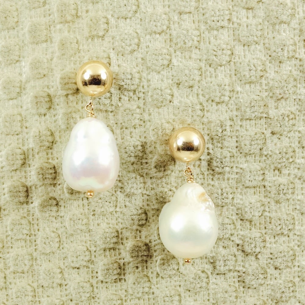 Image of Baroque Pearl Studs