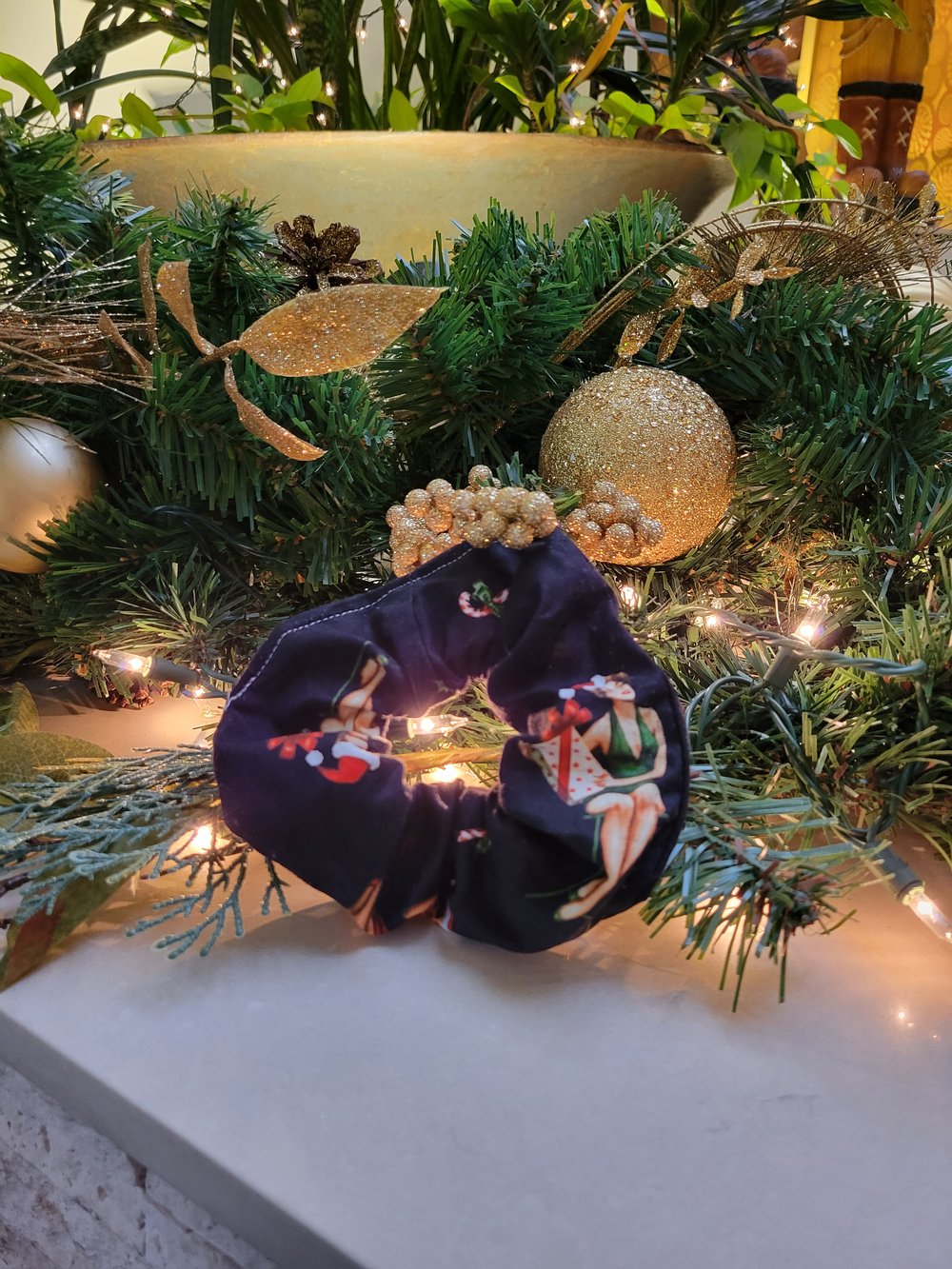 Image of Christmas Pin-Up Scrunchies 