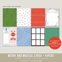Image 2 of Merry and Magical Cards + Papers (Digital)