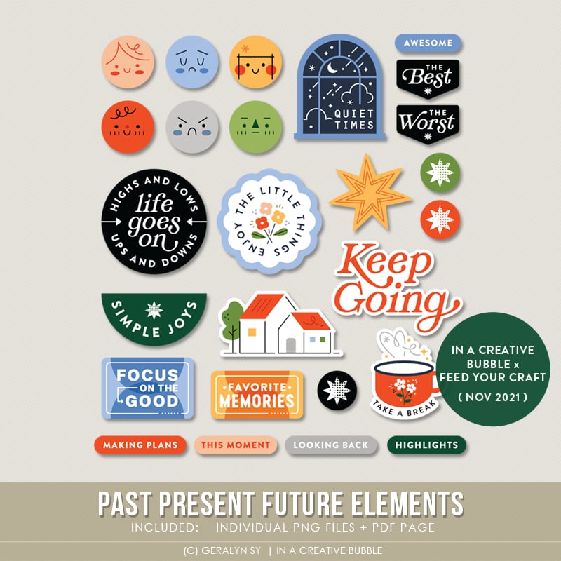 Image of Past Present Future Elements (Digital)