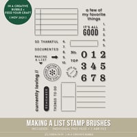 Making a List Stamp Brushes (Digital)