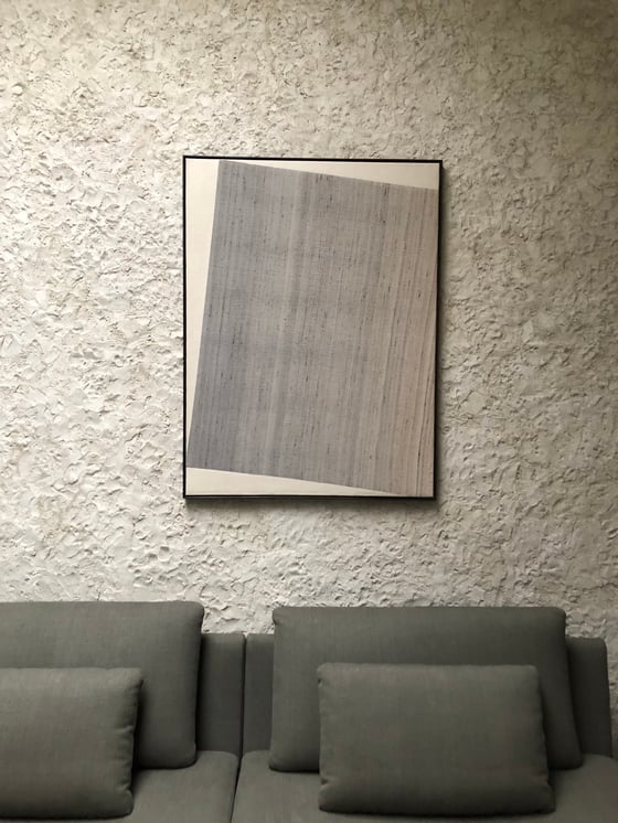 Image of abstract silk composition (grey/beige)
