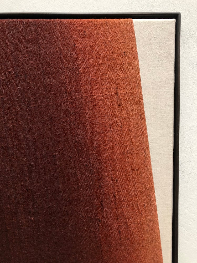 Image of abstract silk composition (burnt red)