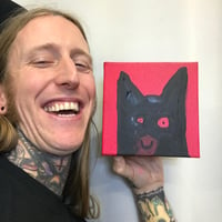 Image 4 of Bob the Bat (RED) Painting 
