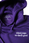 ISLAND.MAPS x NO.DAMN.GOOD hoodie (Purple)