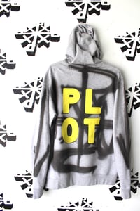 Image of its all over hoodie in gray 