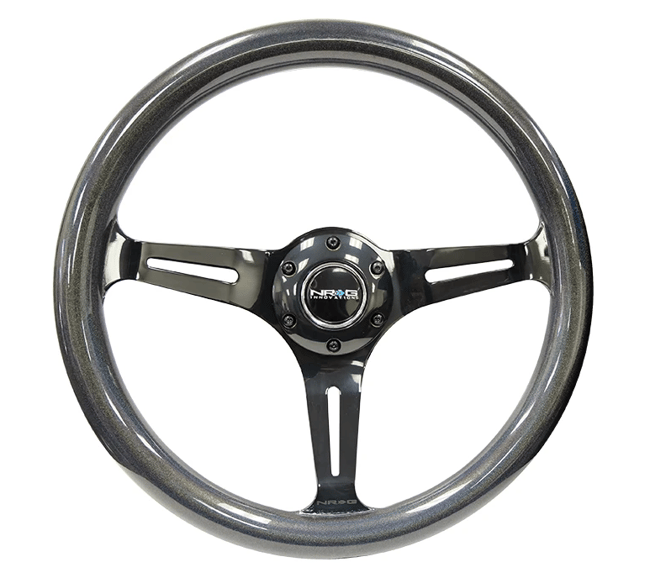 NRG Steering Wheel Black Chrome Chameleon