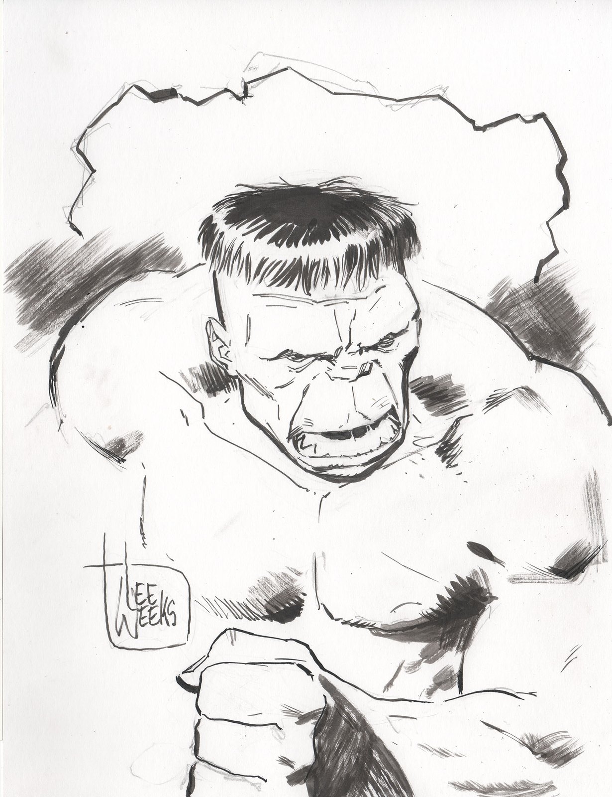 Easy step by step Hulk superhero pencil sketch - YouTube