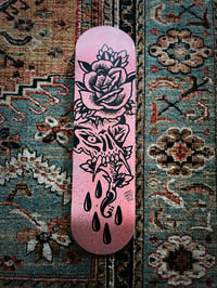 Skull & Rose Skateboard