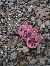 Image 1 of Leather Rose Keychain