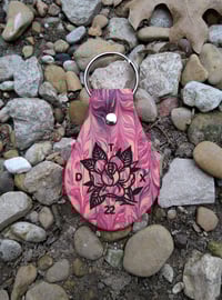 Image 2 of Leather Rose Keychain