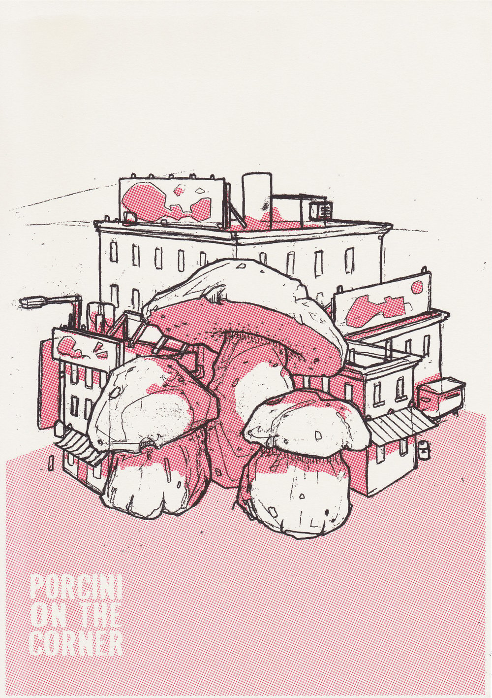 Porcini On The Corner Riso Print