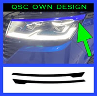 Image 2 of X2 Vw Transporter T6/6.1 Eyebrow eyelid overlay sticker 