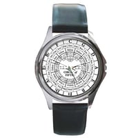 Circle of Fifths Black Colors Unisex Style Round Sport Watch