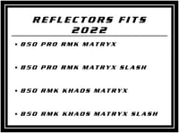 Image 4 of 2022-24 POLARIS RMK MATRYX BLACK REFLECTORS