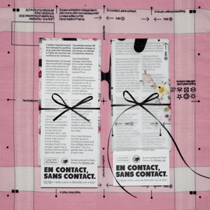 EN CONTACT, SANS CONTACT - handkerchief pink