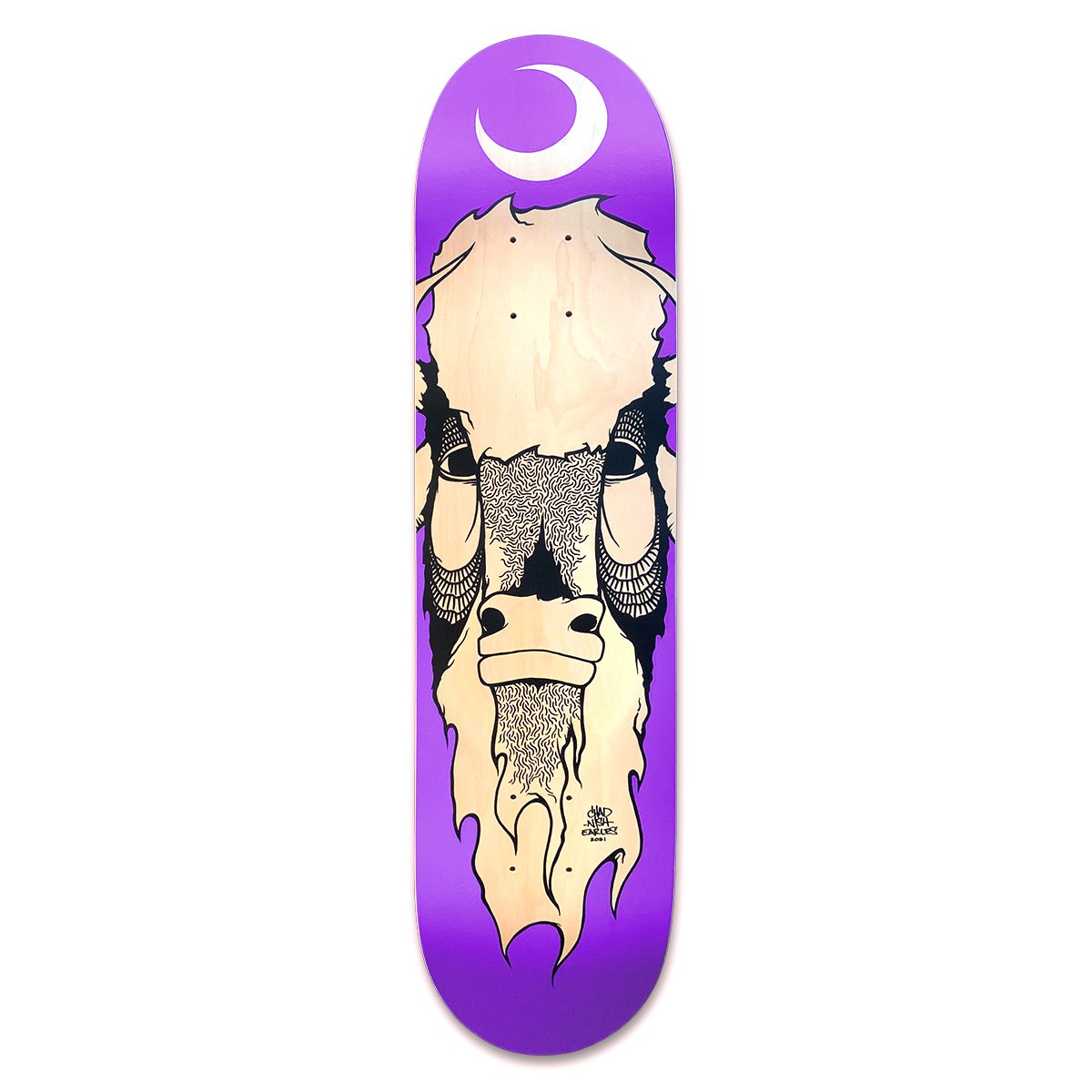 Image of Tah-nah-hah Purple Skateboard Deck