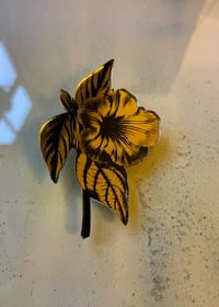Image 1 of Flower brooch - mirrored perspex