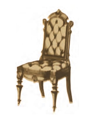 Image of Chair Brooch - printed mirror 