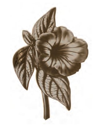 Image of Flower brooch - mirrored perspex