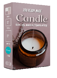 200 Candle Templates for Social Media