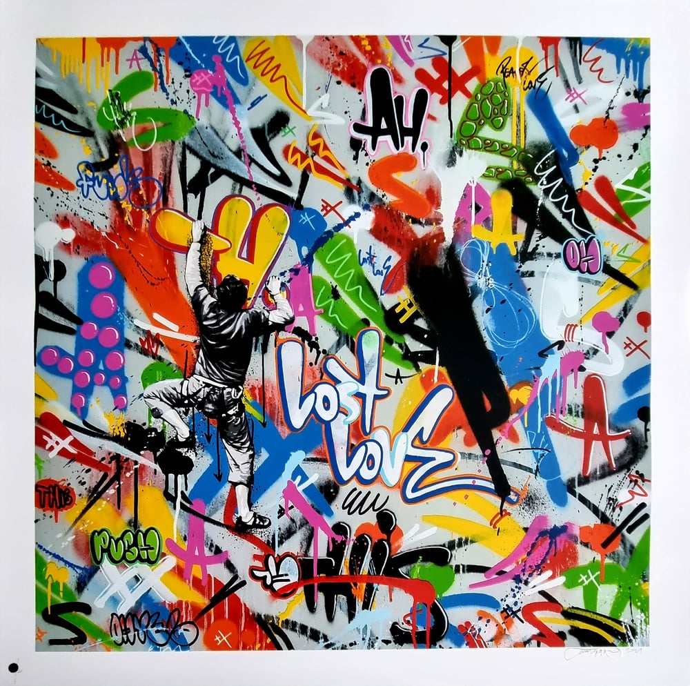 Image of MARTIN WHATSON "ROCK CLIMBER"- 18 COLOUR PRINT EDITION OF 250 - 80CM X 80CM
