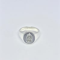 Image 3 of Sterling Silver Handmade Gas Bitch Signet Rings