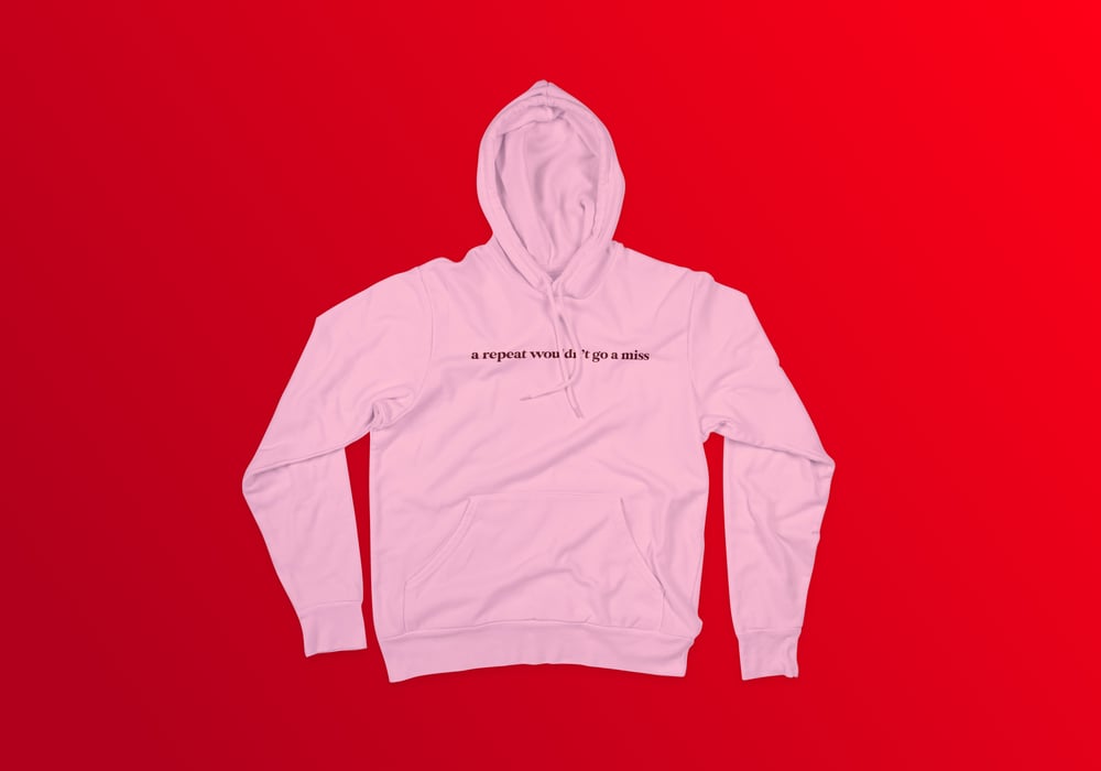 Image of "a repeat wouldn't go a miss" pullover hood (pink)