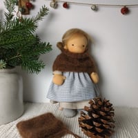 Image 1 of RESERVED Amelia - 12 inches tall Waldorf inspired doll