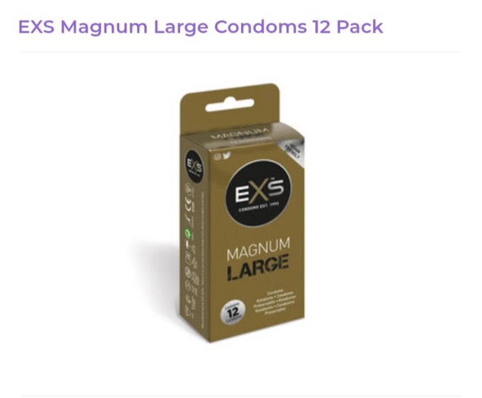 Image of EXS Magnum Large Condoms 12 Pack