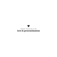 SHK Love and Procrastination