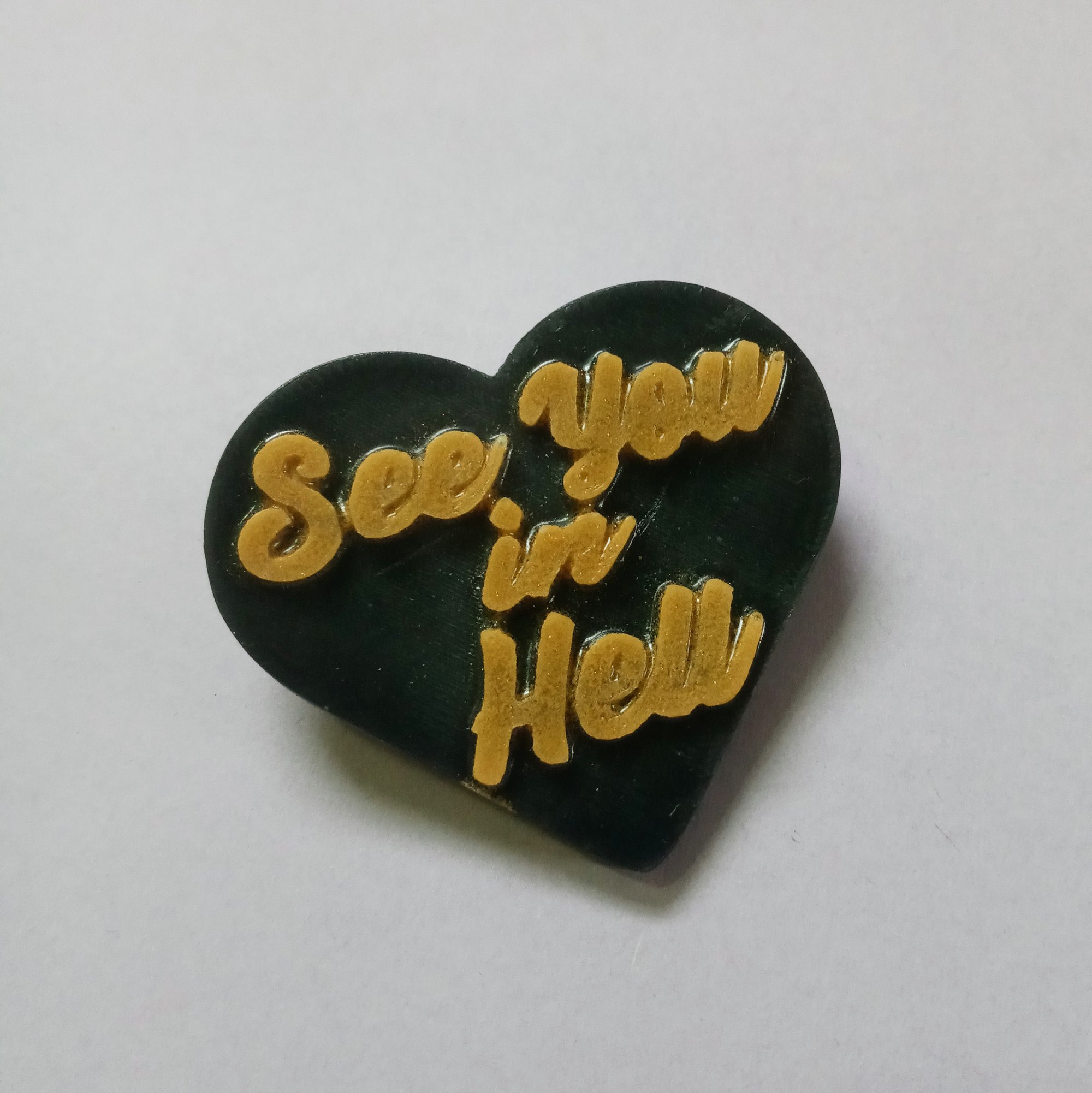 Image of see u in hell pin